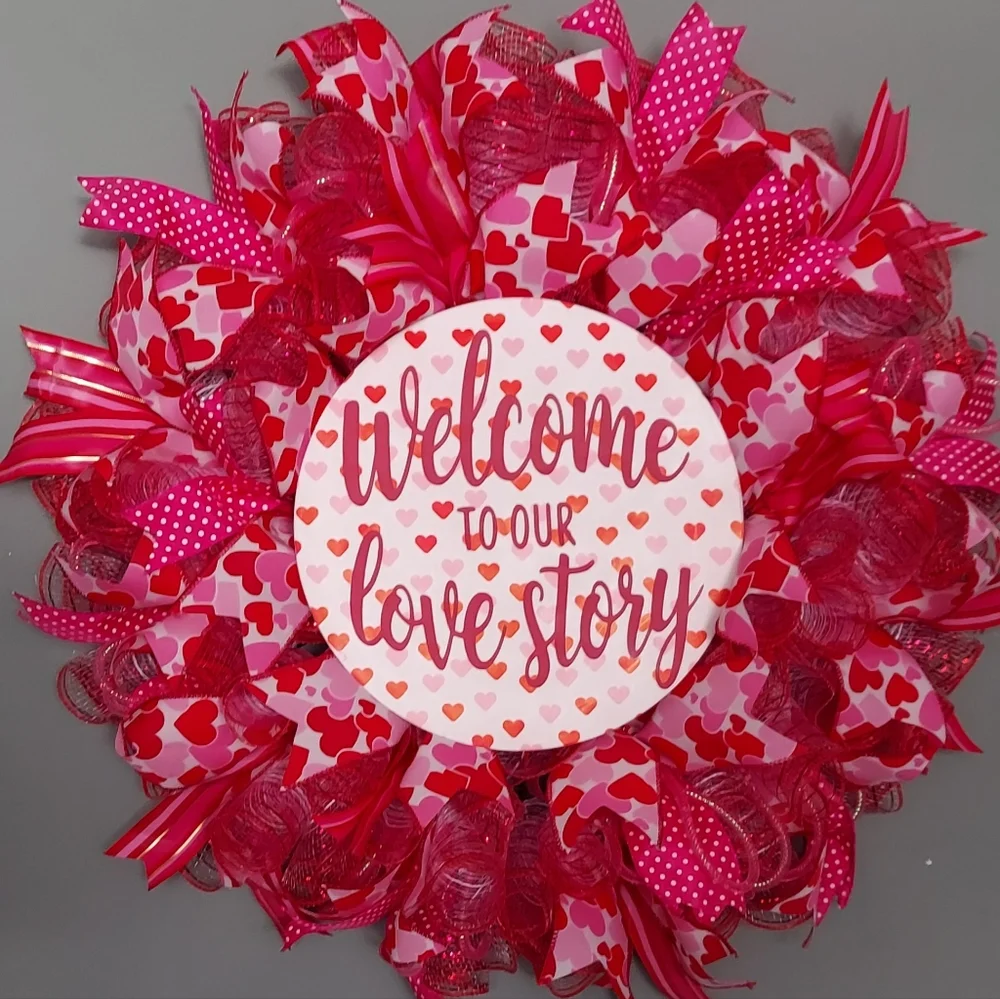Valentine's Day Heart Wreath
